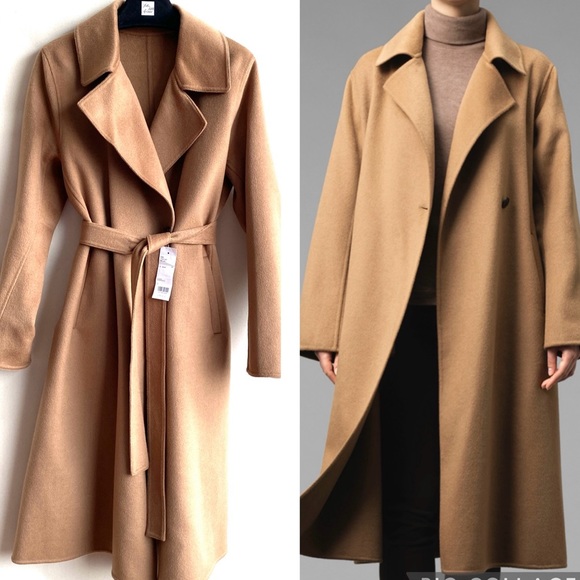 Uniqlo Jackets & Blazers - Camel Wrap Coat- New with Tags